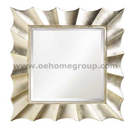 8607 Decorative wood wall mirror for Hosipitality